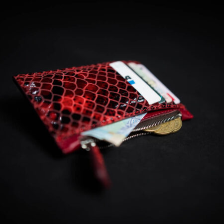 Porte carte zippé